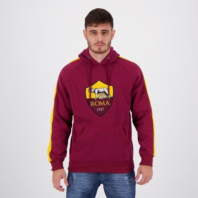 Blusão de Moletom Roma Futfanatics Giallorossi - Masculino - Foto 1