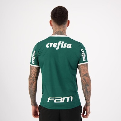 Camisa Puma Palmeiras I 2022 com Patrocínio - Masculina - Foto 3