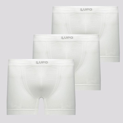 Kit de Cuecas Boxer Lupo Fiber Man com 3 Unidades - Adulto - Foto 1