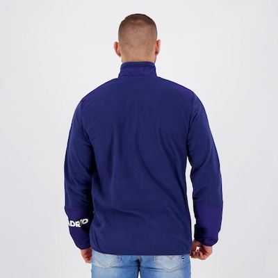 Blusão Fleece Real Madrid adidas Travel - Masculino - Foto 3