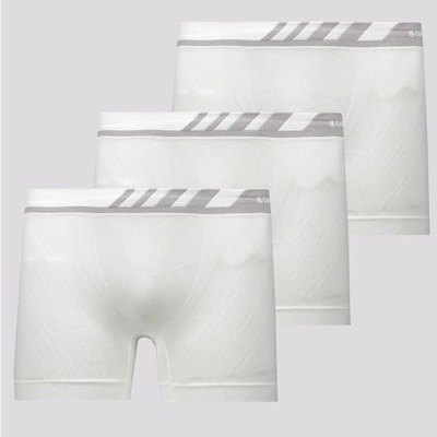 Kit de Cuecas Boxer Lupo Especial Microfibra com 3 Unidades - Adulto - Foto 1