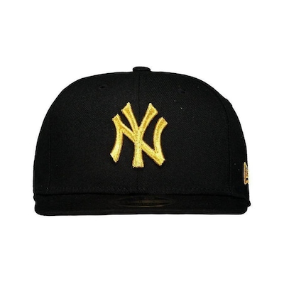 Boné Aba Reta New Era 9FIFTY New York Yankees MLB Gold- Snapback - Adulto - Foto 2