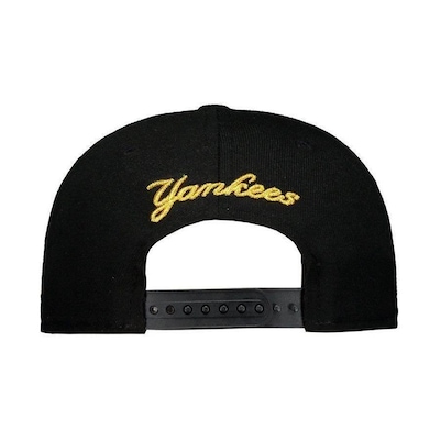 Boné Aba Reta New Era 9FIFTY New York Yankees MLB Gold- Snapback - Adulto - Foto 3