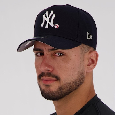 Boné Aba Curva New Era MLB New York Yankees 940 Logo - Snapback - Adulto - Foto 5