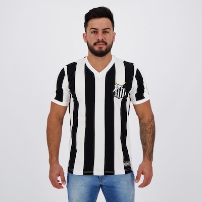 Camisa do Santos Retrô 1984 Listrada - Masculina - Foto 1