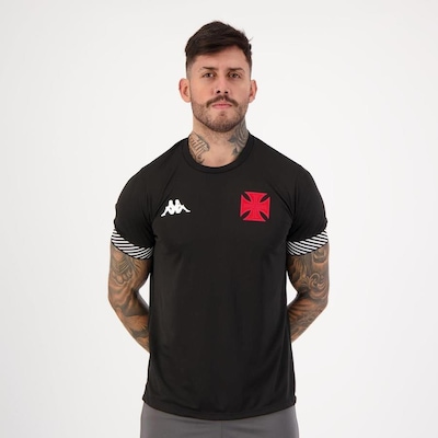 Camisa Kappa Vasco Viagem 2021 - Masculina - Foto 1