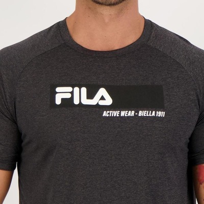 Camiseta Fila Basic Train Melange - Masculina - Foto 4