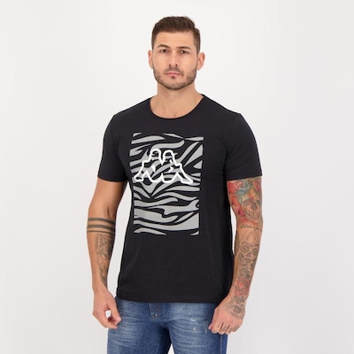 Camiseta Kappa Estampada Zebra - Masculina - Foto 2