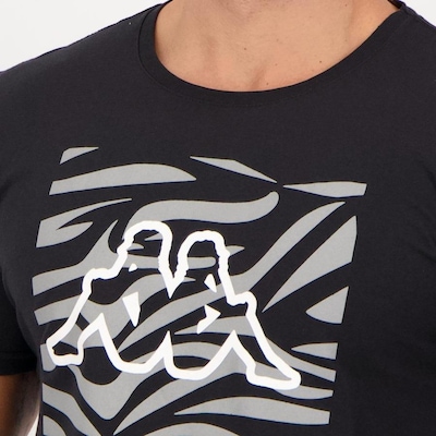 Camiseta Kappa Estampada Zebra - Masculina - Foto 4