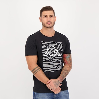 Camiseta Kappa Estampada Zebra - Masculina - Foto 5