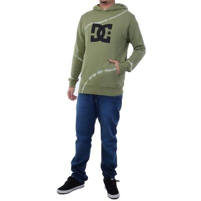 Blusão de Moletom com Capuz DC Canguru Militar - Masculino - Foto 5