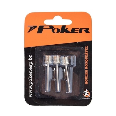 Agulha Poker Rosqueável 3 Peças - Foto 1