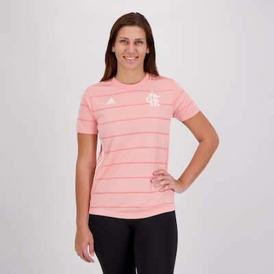 Camisa do Flamengo adidas Outubro Rosa - Feminina - Foto 1