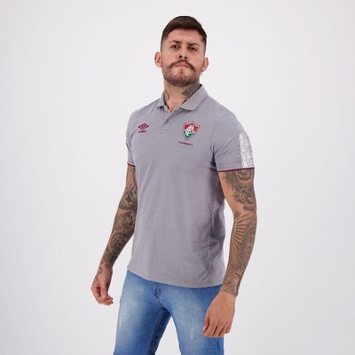 Camisa Polo Fluminense Umbro 2020 Viagem - Masculina - Foto 2