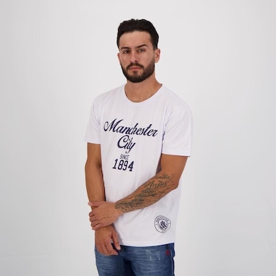 Camiseta Manchester City Blue Club - Masculina - Foto 1