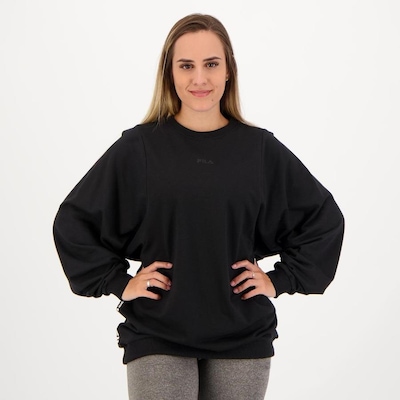 Blusão de Moletom Fila Max Tape - Feminino - Foto 1