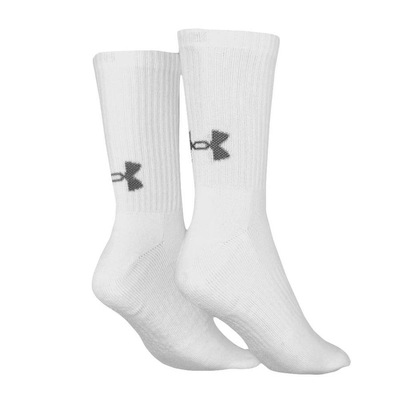 Kit Meias Cano Alto Under Armour Core Cotton Crew - 3 Pares - Foto 2