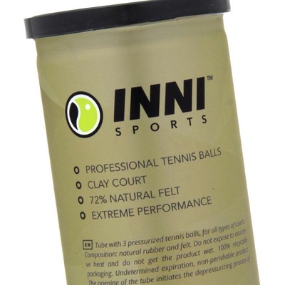 Kit Bola de Tênis Inni Grand Clay Premium com 3 Tubos - Foto 2