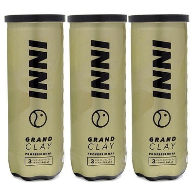 Kit Bola de Tênis Inni Grand Clay Premium com 3 Tubos - Foto 1