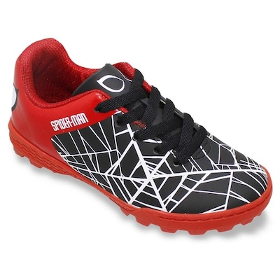 Chuteira Society Dray Marvel Homem-Aranha - Infantil - Foto 1