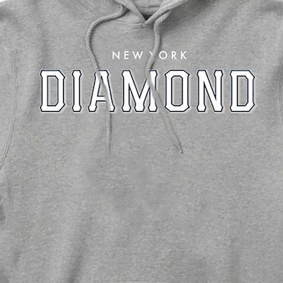Blusão de Moletom com Capuz Diamond Canguru Hometeam Ny Hoodie - Masculino - Foto 2