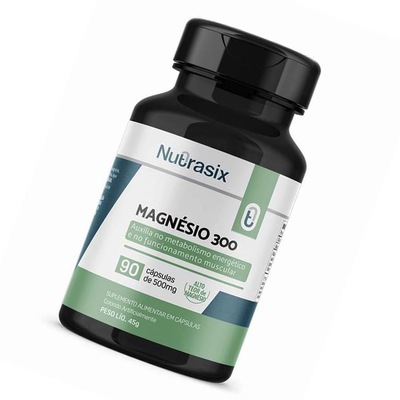 Magnésio Combate A Inflamação Nutrasix - 90 cápulas - Foto 1