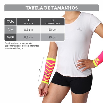 Kit de Manguitos Curtos Voleibol Arrow com 6 unidades - Adulto - Foto 3