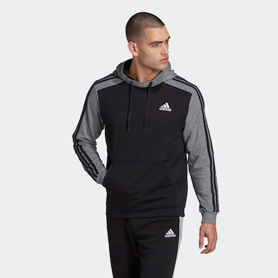 Blusão de Moletom com Capuz Moletinho Essentials Mélange - Masculino - Foto 2