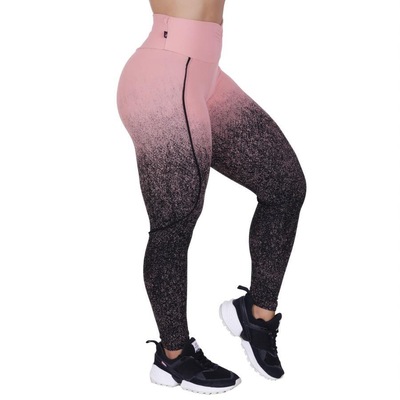 Calça Legging Orbis Fitness Empina Bumbum Degrade Poliamida - Feminina - Foto 2