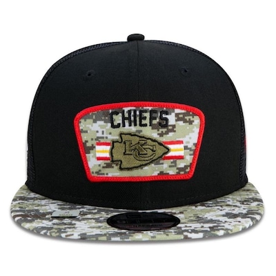 Boné Aba Reta New Era Kansas City Chiefs 950 NFL 21 Salute Service - Snapback - Adulto - Foto 3