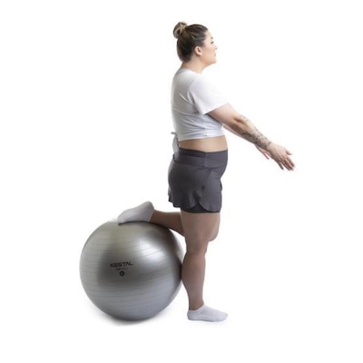 Bola Suíça Pilates Kestal Fisioterapia Funcional Yoga 65cm - Foto 4