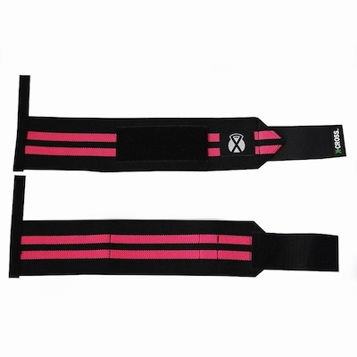 Munhequeira Elástica X-Cross XC014 Wrist Wrap - 7,5cm x 35cm - Foto 2