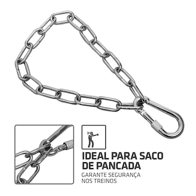 Kit de Corrente para Saco de Pancada 50cm - Foto 2