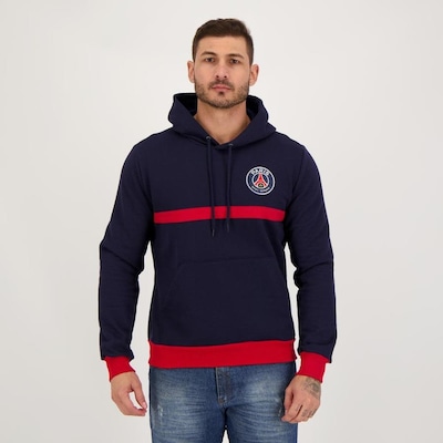 Blusão de Moletom PSG Futfanatics Flacee - Masculino - Foto 1