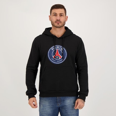 Blusão de Moletom PSG Futfanatics Flacee - Masculino - Foto 1