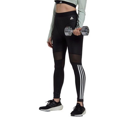 Calça Legging 7/8 adidas Hyperglam 3-Stripes - Feminina - Foto 2