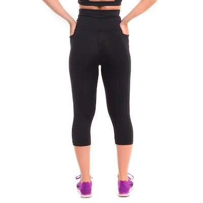 Calça Legging Sandy Fitness Corsário Run - Feminina - Foto 3
