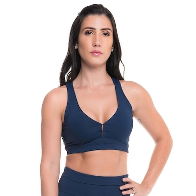 Top Sandy Fitness Power Bluish Snd Fitness - Feminino - Foto 1