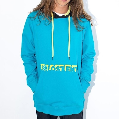 Blusão de Moletom com Capuz Lost Canguru Lost Ent - Masculino   Azul/Amarelo - Foto 1