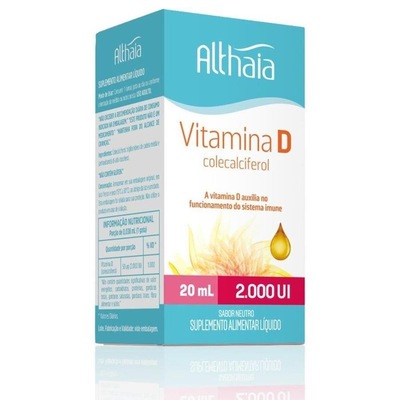 Kit de Vitamina D 2000ui Colecalciferol Althaia em Gotas - 20ml - Foto 2