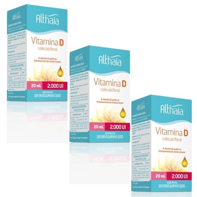 Kit de Vitamina D 2000ui Colecalciferol Althaia em Gotas - 20ml - Foto 4