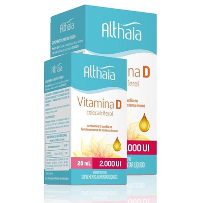 Kit de Vitamina D 2000ui Colecalciferol Althaia em Gotas - 20ml - Foto 5