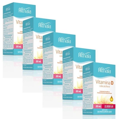 Kit de Vitamina D 2000ui Colecalciferol Althaia em Gotas - 20ml - Foto 1