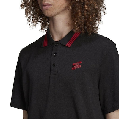 Camisa Polo do Flamengo adidas DNA - Masculina - Foto 4