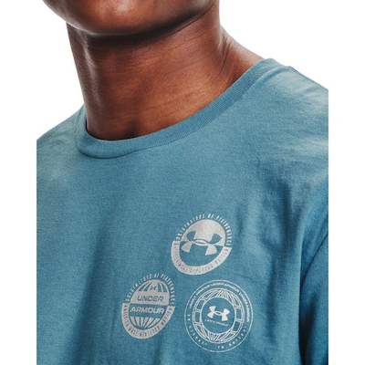 Camiseta Under Armour Multi Crest Logo SS - Masculina - Foto 4