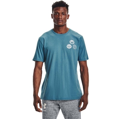 Camiseta Under Armour Multi Crest Logo SS - Masculina - Foto 1