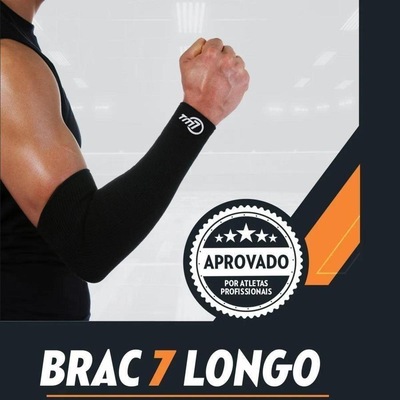 Kit Manguito Longo para Vôlei Tm7 Brac7 - 2 Pares - Foto 4