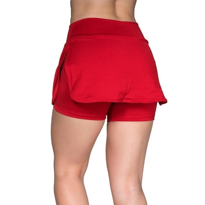 Short Saia Vekyo Fitness Suplex Liso - Feminino - Foto 2