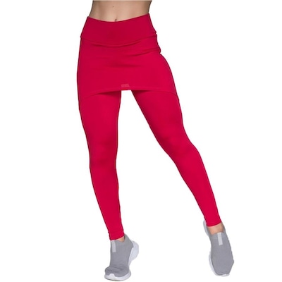 Calça Legging Vekyo Suplex com Saia Tapa Bumbum - Feminina - Foto 1