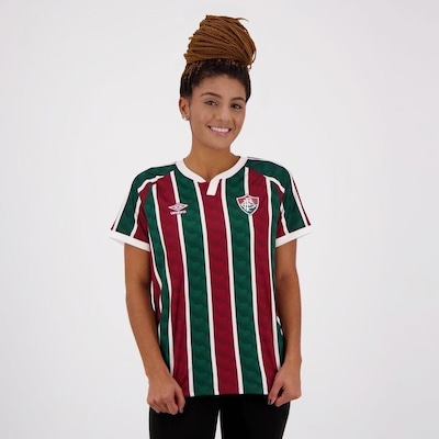 Camisa do Fluminense I 2020 Umbro - Feminina - Foto 5